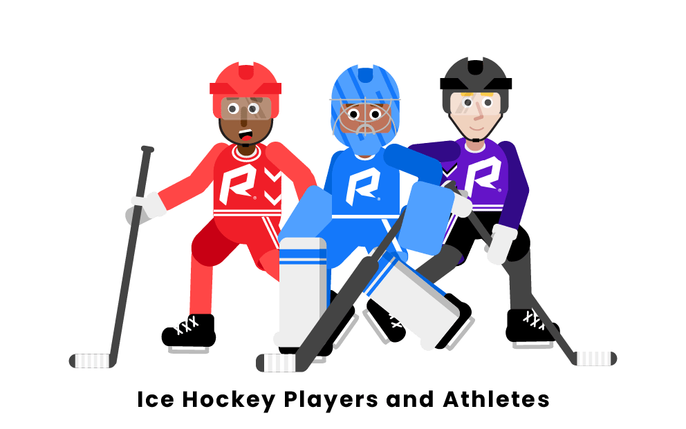 Jugadores y atletas de hockey sobre hielo