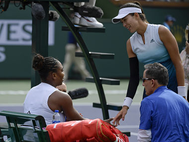 Indian Wells 2019 Garbine Muguruza pasa después de que Serena Williams se retira debido a una enfermedad Simona Halep avanza