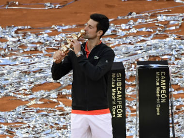 El inspirador Novak Djokovic del Madrid Open 2019 supera a Stefanos Tsitsipas para reclamar el 33 ° título de Masters
