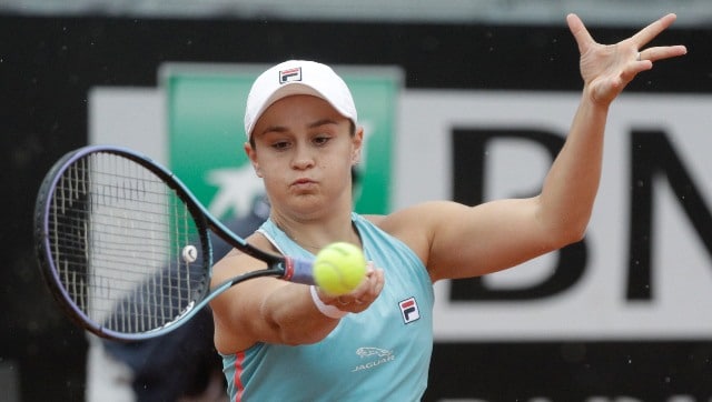 Italian Open 2021: Ashleigh Barty retires injured in quarter-final, Karolina Pliskova beats Jelena Ostapenko