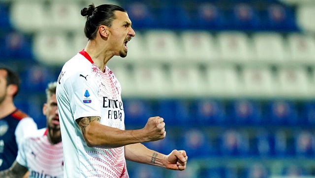 Serie A: Zlatan Ibrahimovic's brace helps AC Milan beat Cagliari, move to top of table