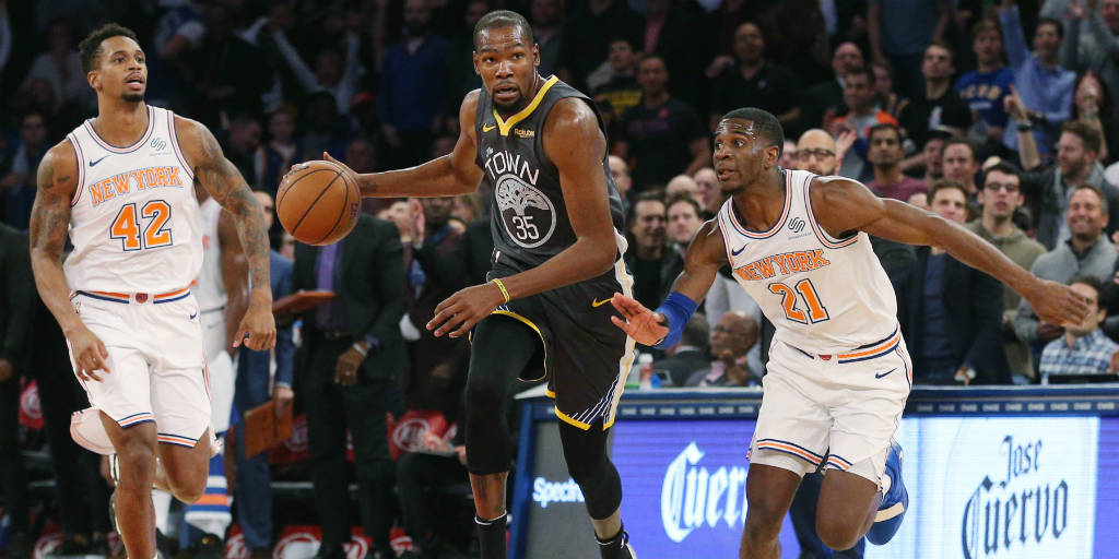 NBA: Kevin Durant brilla en la victoria dominante de los Warriors sobre los Knicks;  Los Raptors despiden a los Mavericks para continuar con un comienzo perfecto