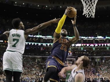NBA playoffs: James LeBron, Kevin Love help Cavaliers cruise past Celtics in game one romp