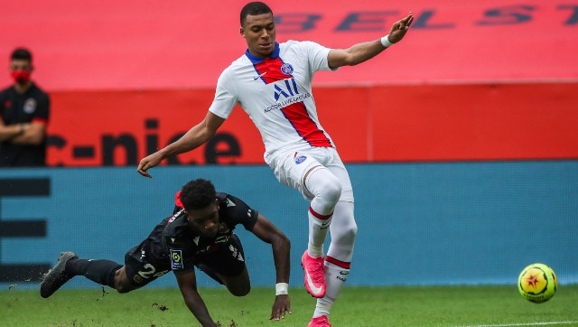 Ligue 1: Kylian Mbappe scores on return to football as Paris Saint-Germain ease past Nice