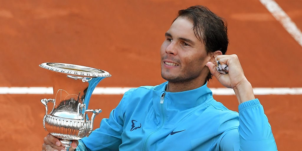 Masters de Roma: Rafael Nadal establece un marcador para la defensa del título del Abierto de Francia, una bala de derecha a la vez
